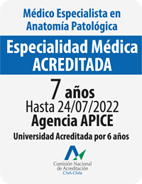 Sello Acreditación Especialización en Anatomía Patológica UACh
